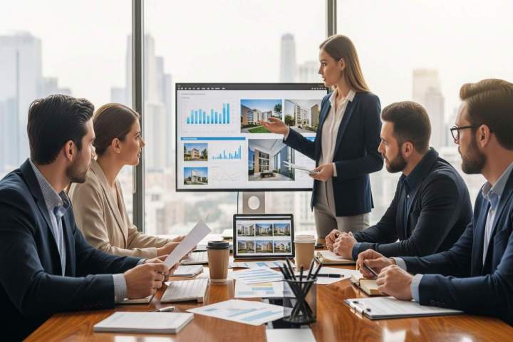 vente de biens immobilier à des investisseurs