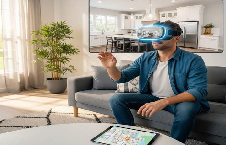 visite virtuelle pour la vente d'une maison